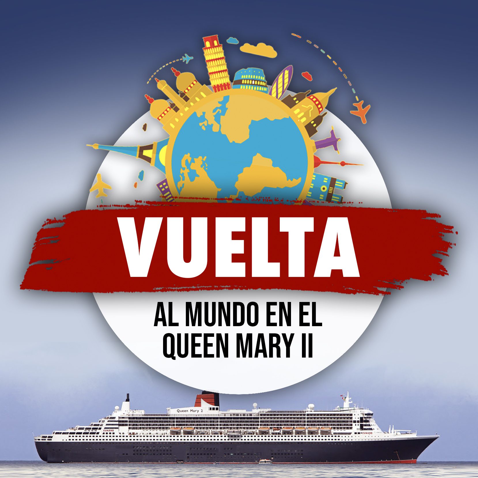 Queen Mary 2: Crucero por los 5 Continentes
